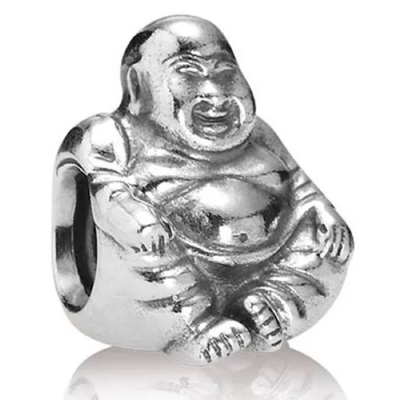 Pandora Jewelry - Genuine PANDORA Retired Smiling Buddha Charm; 925 Sterling Silver;